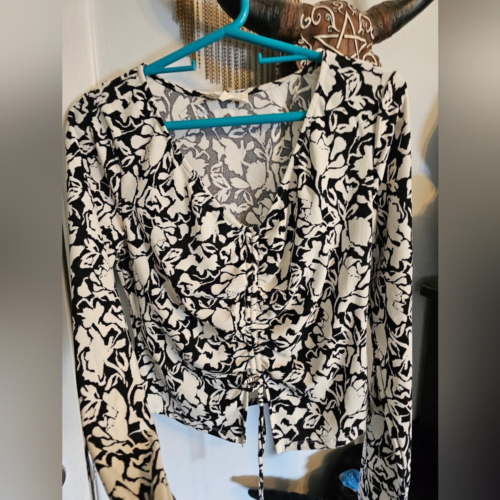 Floral long sleeve shirt